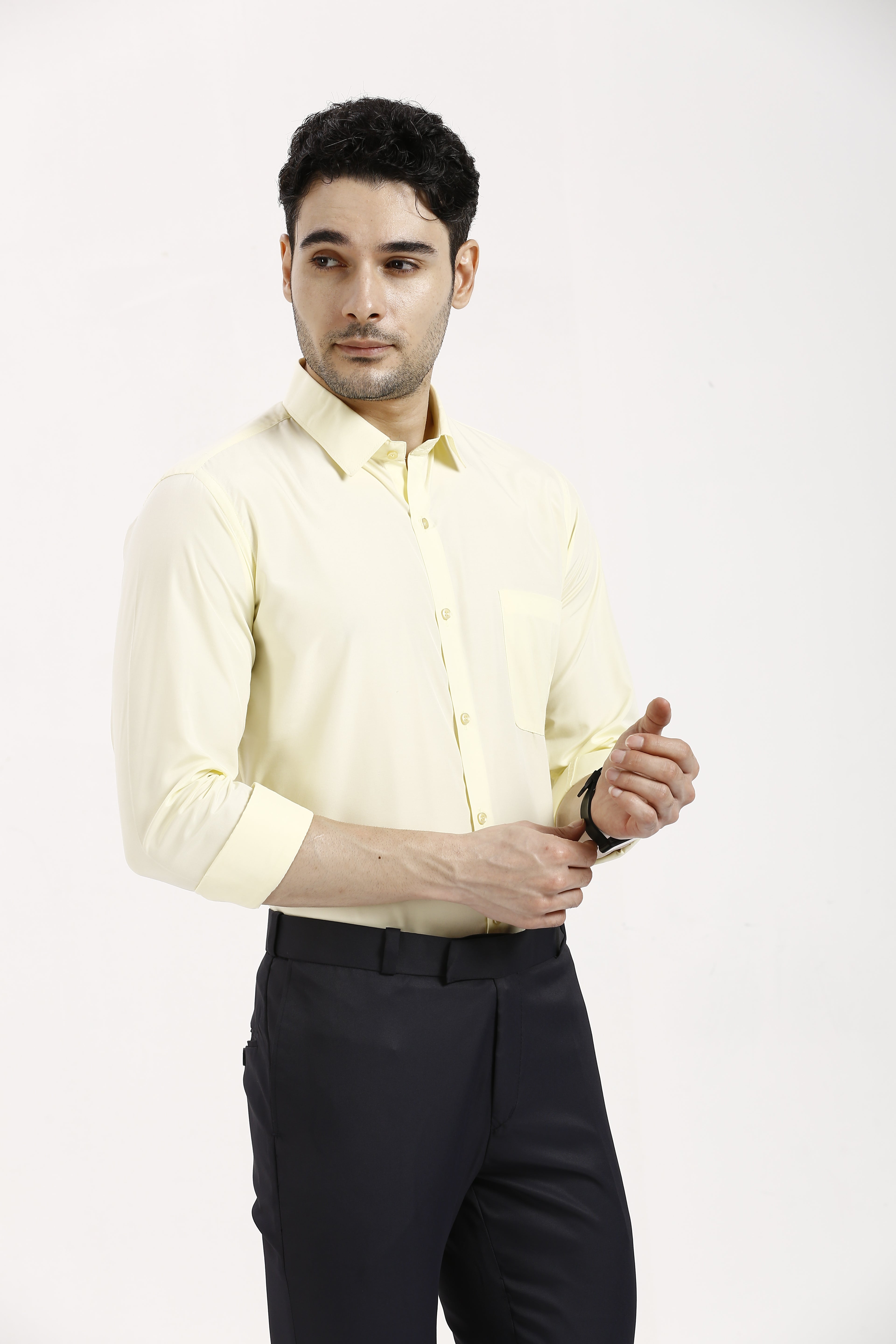 Ivory Formal Cotton-Poly Shirt