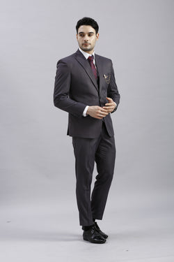 Raisin Black 5 Piece Suit with Red Accents