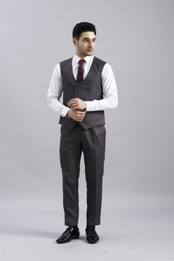 Raisin Black 5 Piece Suit with Red Accents