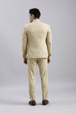 Beige Modern 3 Piece Suit