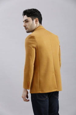 Mustard Yellow Slim Fit Blazer